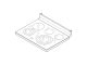 Top Glass Assembly WB62X28649 OEM Part
