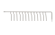 Dishwasher Lower Rack Tines WD28X20164 OEM Part